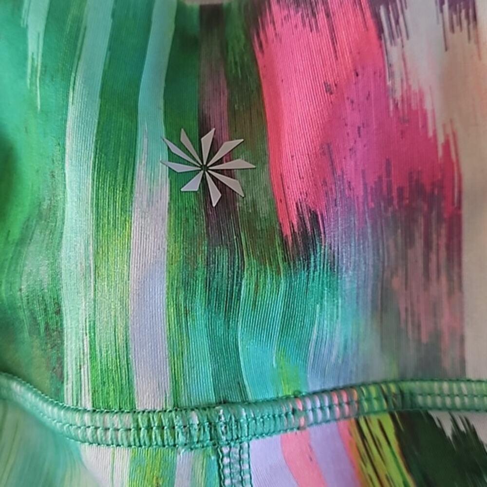 Athleta Bright Multi-Colored Active Capri Legging… - image 4